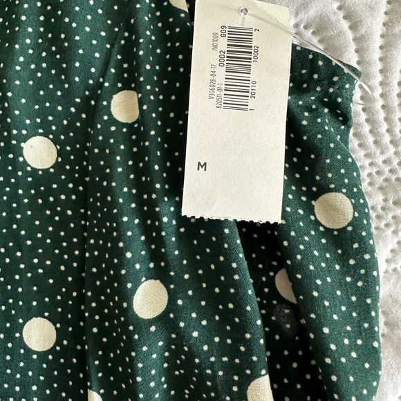 Green Polka Dot Swing Dress - Picture 3 of 3